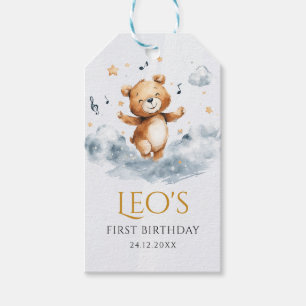 Étiquette de cadeau pour le premier anniversaire d