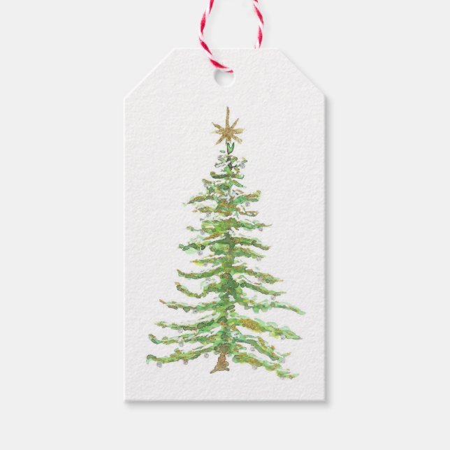 Étiquette de cadeau pour sapin de Noël (Devant)