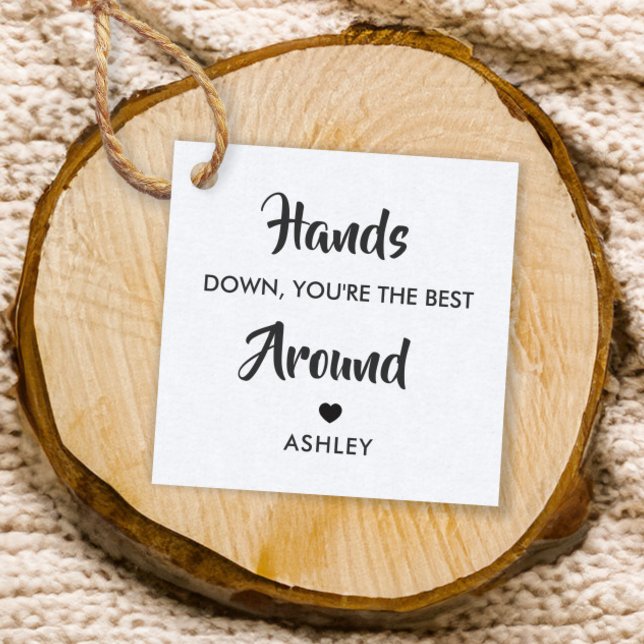 Étiquette de cadeau sans conteste le meilleur auto (Créateur téléchargé)