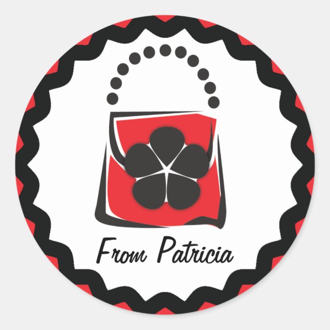 Étiquette de cadeaux de bourse (Devant)