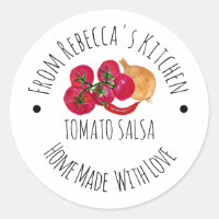 Étiquette de cantine de salsa maison personnalisée