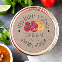 Étiquette de cantine de salsa maison personnalisée