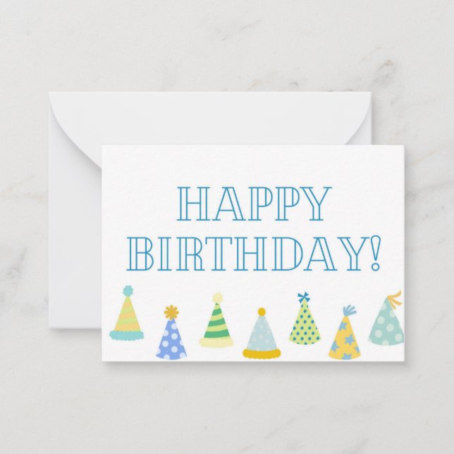 Étiquette de carte d'anniversaire pour garçons (Devant)