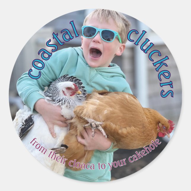 Étiquette de carton d'oeuf - humour (Devant)