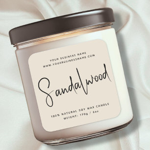Étiquette de chandelle de cosmétique de script mod