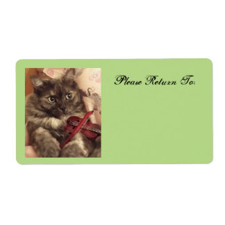 Étiquette de chats musicaux par RoseWrites
