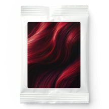 Étiquette de cheveux en velours rouge