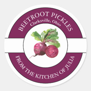 Étiquette de chiche de betterave