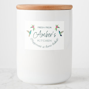 Étiquette de colibri personnalisé