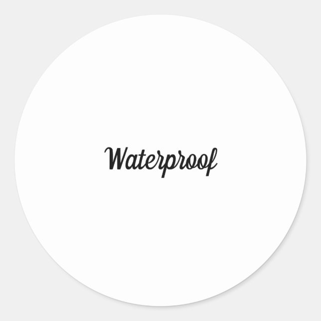 Étiquette de colis étanche noir et blanc sans écla (Devant)