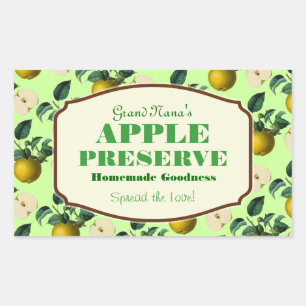 Étiquette de confiture Apple Preserve