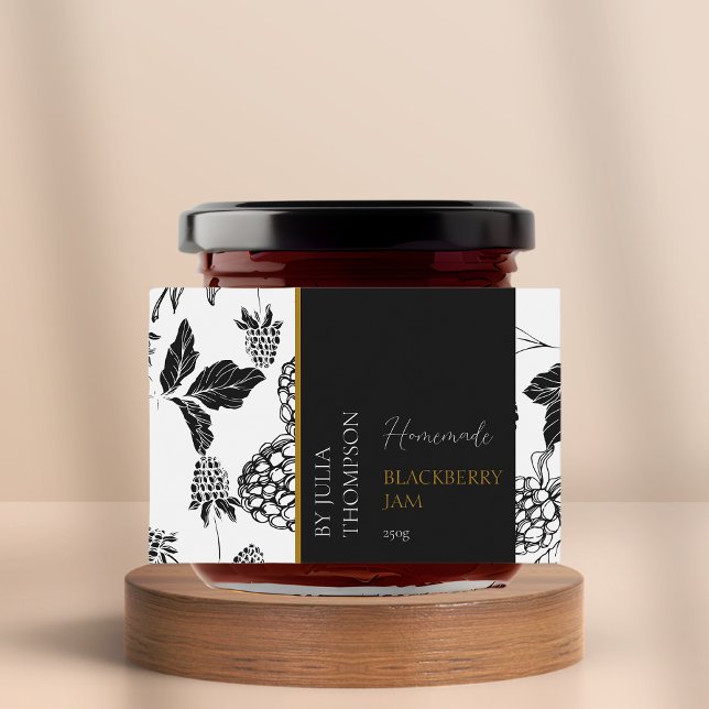 Étiquette de confiture de Blackberry fait maison m (Créateur téléchargé)