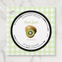 Étiquette de Confiture de Kiwi Maison avec Ingrédi