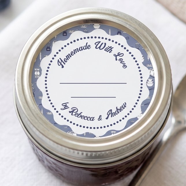 Étiquette de conservation de confiture | Pot Mason (Créateur téléchargé)