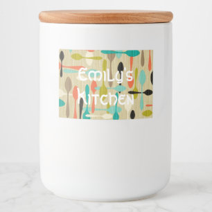 Étiquette de conteneur alimentaire personnalisé