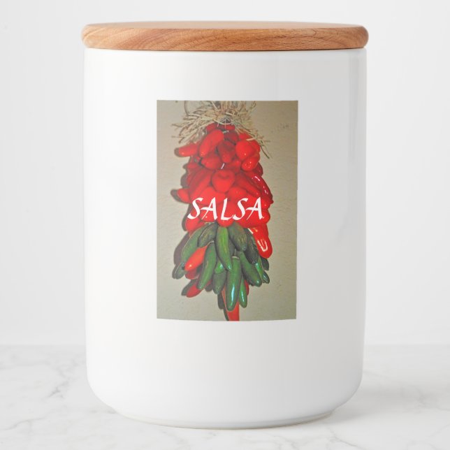 Étiquette de conteneur de salsa (Devant)