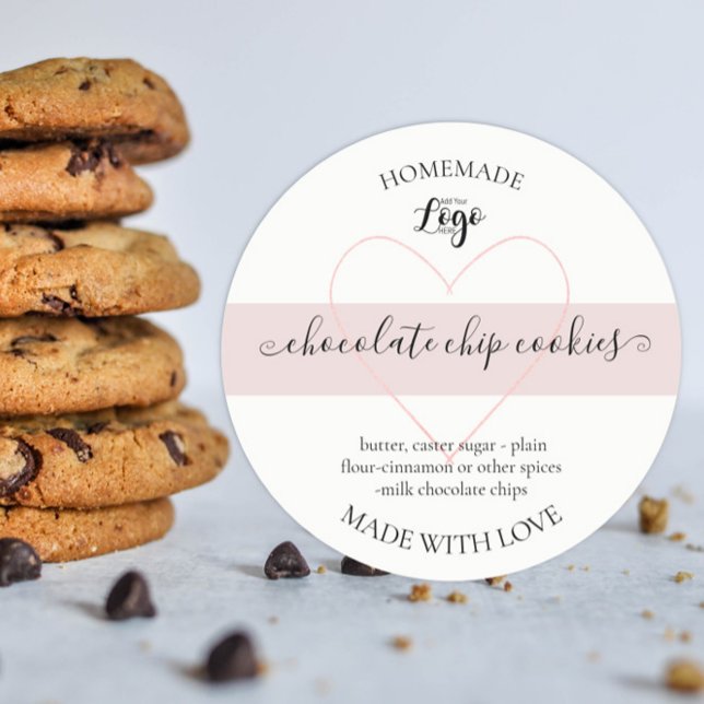 Étiquette de cookies maison personnalisé (Créateur téléchargé)