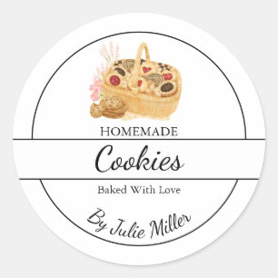 Étiquette de cookies maison simple