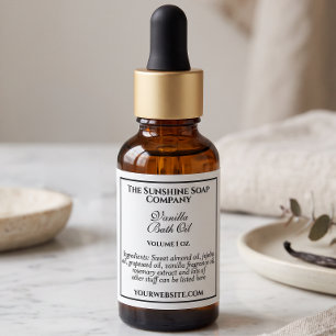 Étiquette de cosmétiques de savon de style vintage