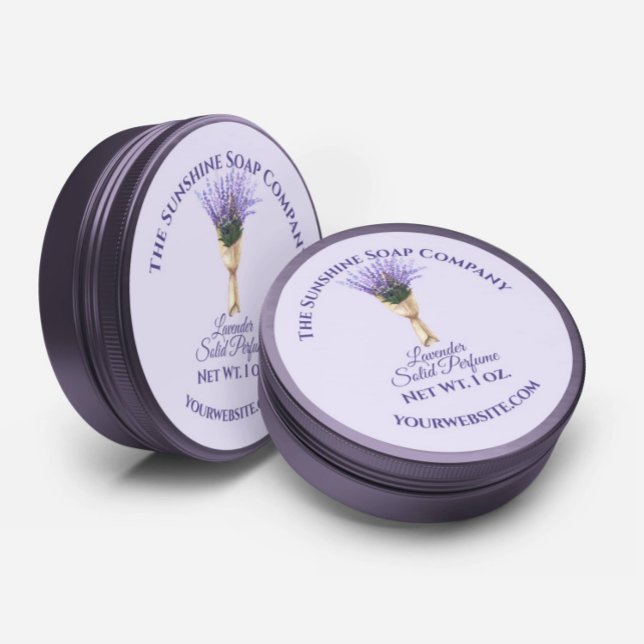 Étiquette de cosmétiques floraux - Lavande sur bkg (Créateur téléchargé)