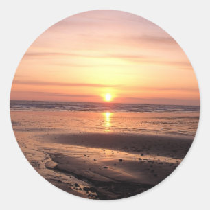 Étiquette de coucher de soleil