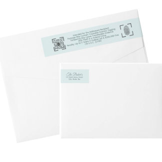 Étiquette de Courrier Bleue Anti-Vol – Courrier de
