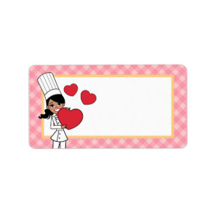 Étiquette de cuisine Art Girl