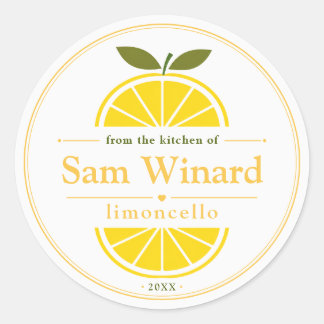 Étiquette de cuisine Limoncello fait maison