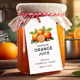 Étiquette de cuisine pour jus d'orange modifiable