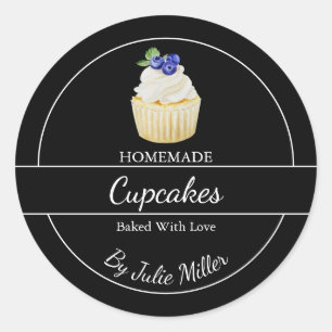 Étiquette de Cupcakes Faits Maison Simples