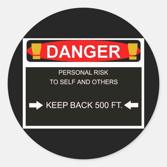 étiquette de danger (Devant)