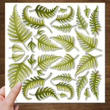 Étiquette de découpe Feuille de couleur verte