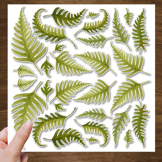 Étiquette de découpe Feuille de couleur verte (Créateur téléchargé)