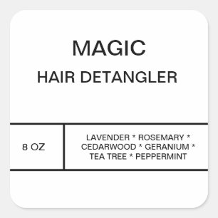 Étiquette de détangler des cheveux