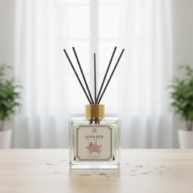 Étiquette de diffuseur de roseaux d'algues (Créateur téléchargé)