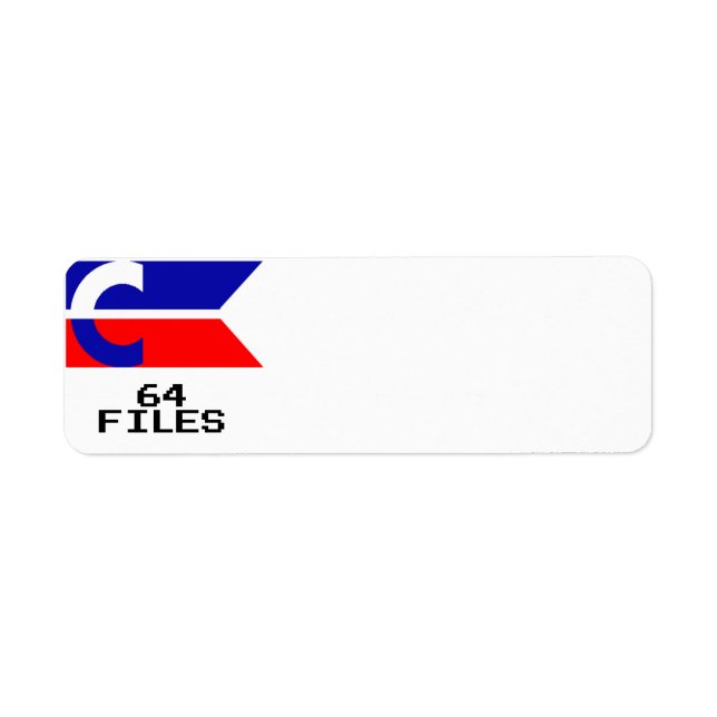 Étiquette de disquette C64 (Devant)