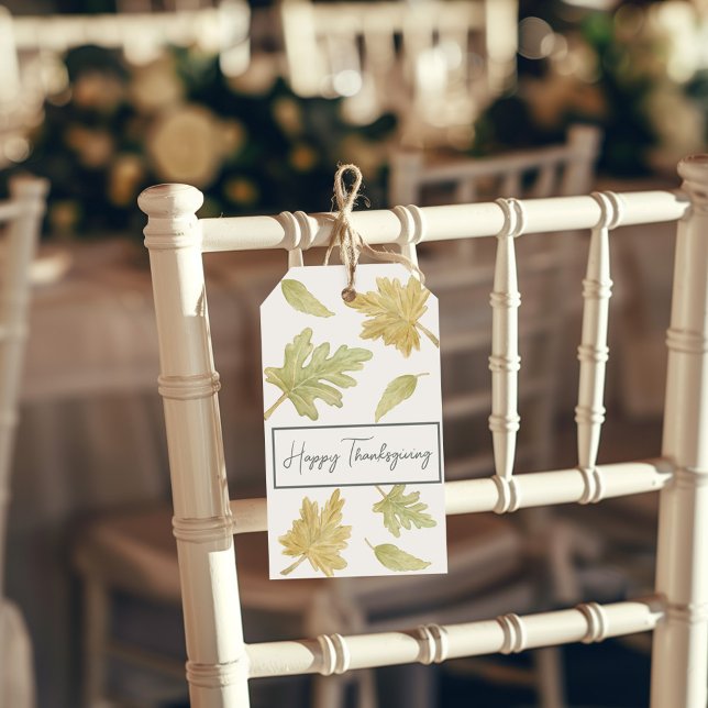 Étiquette de don de remerciement pour feuilles tom (Créateur téléchargé)