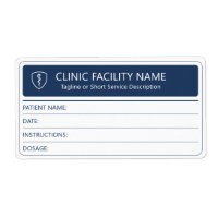 Étiquette de dosage de médicament pour patient