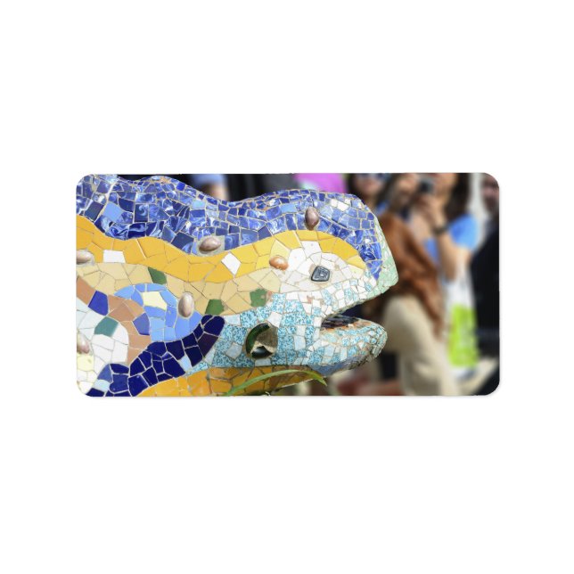 Étiquette de dragon Park Guell (Devant)