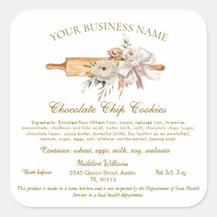 Étiquette de droit chalet Accueil Boulangerie Ingr