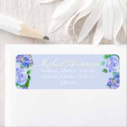 Étiquette de Faire-part de mariage de ruban Rose b