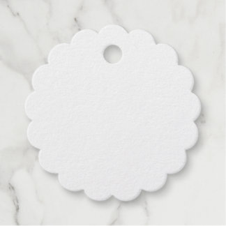 Étiquette de faveur de feuille