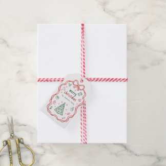 Étiquette de faveur de Noël personnalisée