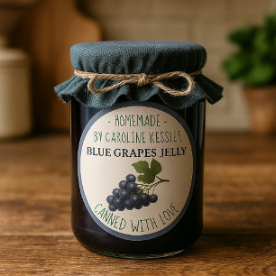 Étiquette de feuille de mise en conserve de gelée