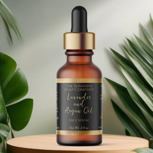 Étiquette de flacon compte-gouttes de cosmétiques  (Créateur téléchargé)