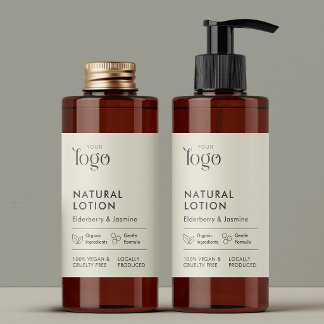 Étiquette de flacon de cosmétique de soins de la p