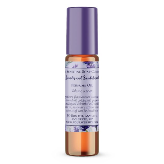 Étiquette de flacon de parfum au rouleau pour jard (Créateur téléchargé)