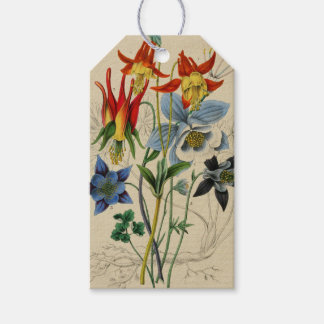 Étiquette de fleurs vintage