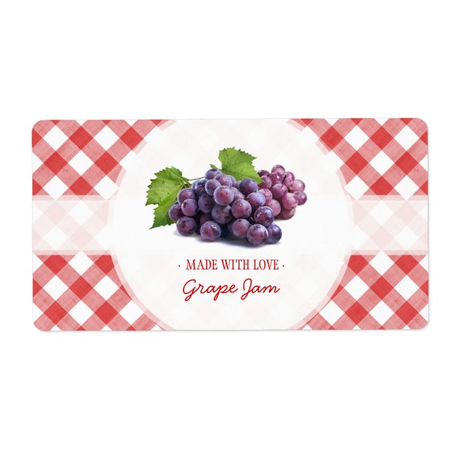 Étiquette de Jelly Jam de raisin (Devant)