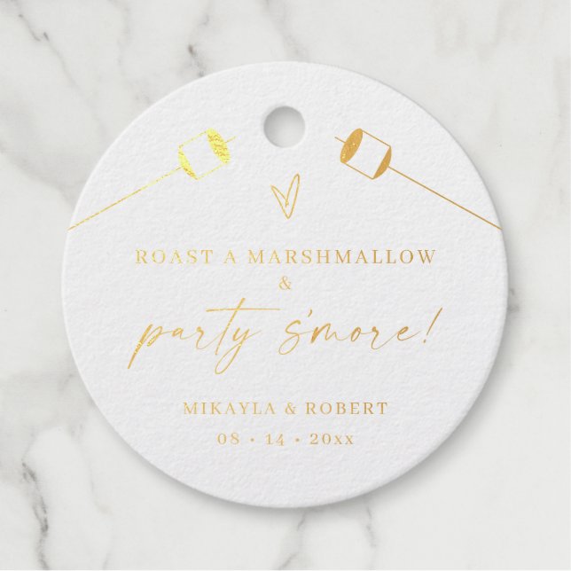 Étiquette de kit de S'mores pour mariage (Devant)